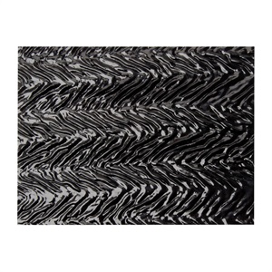 Bullseye 0100-0022 Black Herringbone Opaque 3mm